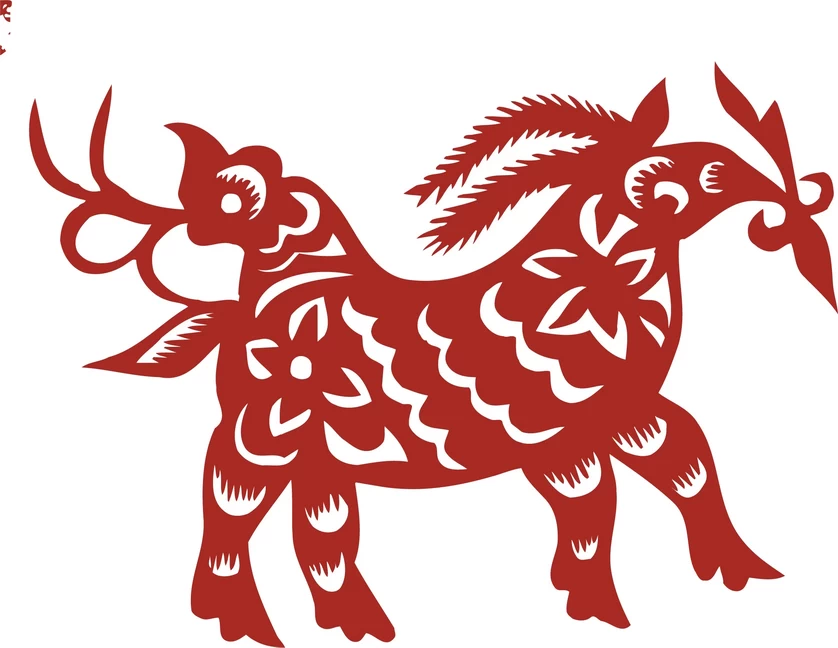 中国风中式传统喜庆民俗人物动物窗花剪纸插画边框AI矢量PNG素材【590】